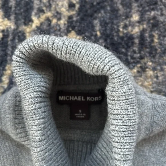 Michael Kors Grey Turtle Neck Sweater - Picture 2 of 6